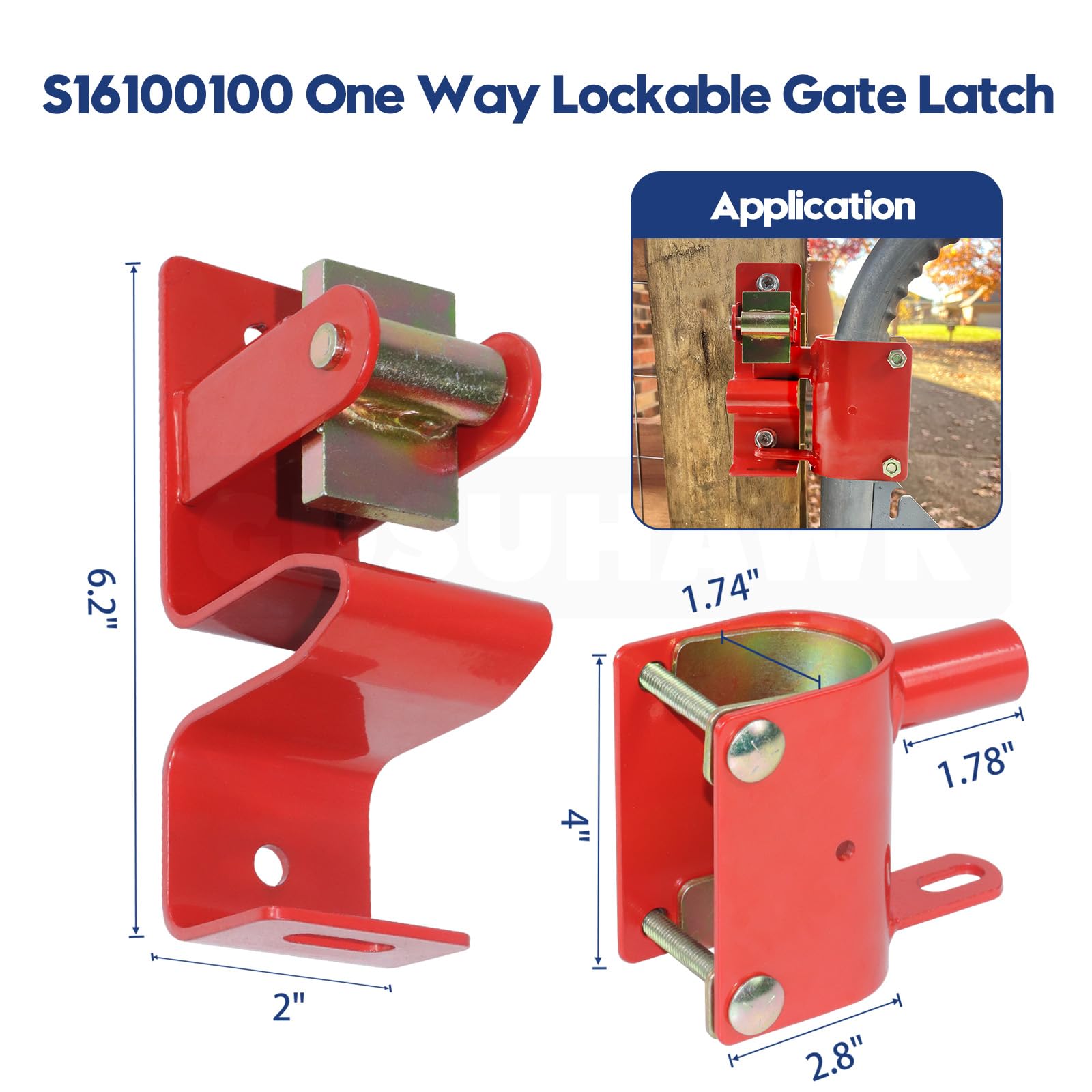 Amazon.co.jp: GUSUHAWK 2個パック S16100500 ワンウェイロック